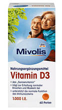 Вітаміни Mivolis VITAMIN D-3 1000 IU 60 капсул EXP 06/23 року включно