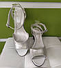 STTOPA Розміри 36-44. Босоніжки великих розмірів шкіряні. Каблук 6,5 см. 330-3644-65 Срібні, фото 6