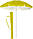 Пляжний парасольку з нахилом жовтий, великий садовий парасолька від сонця 1.6 м з оборкой, фото 2