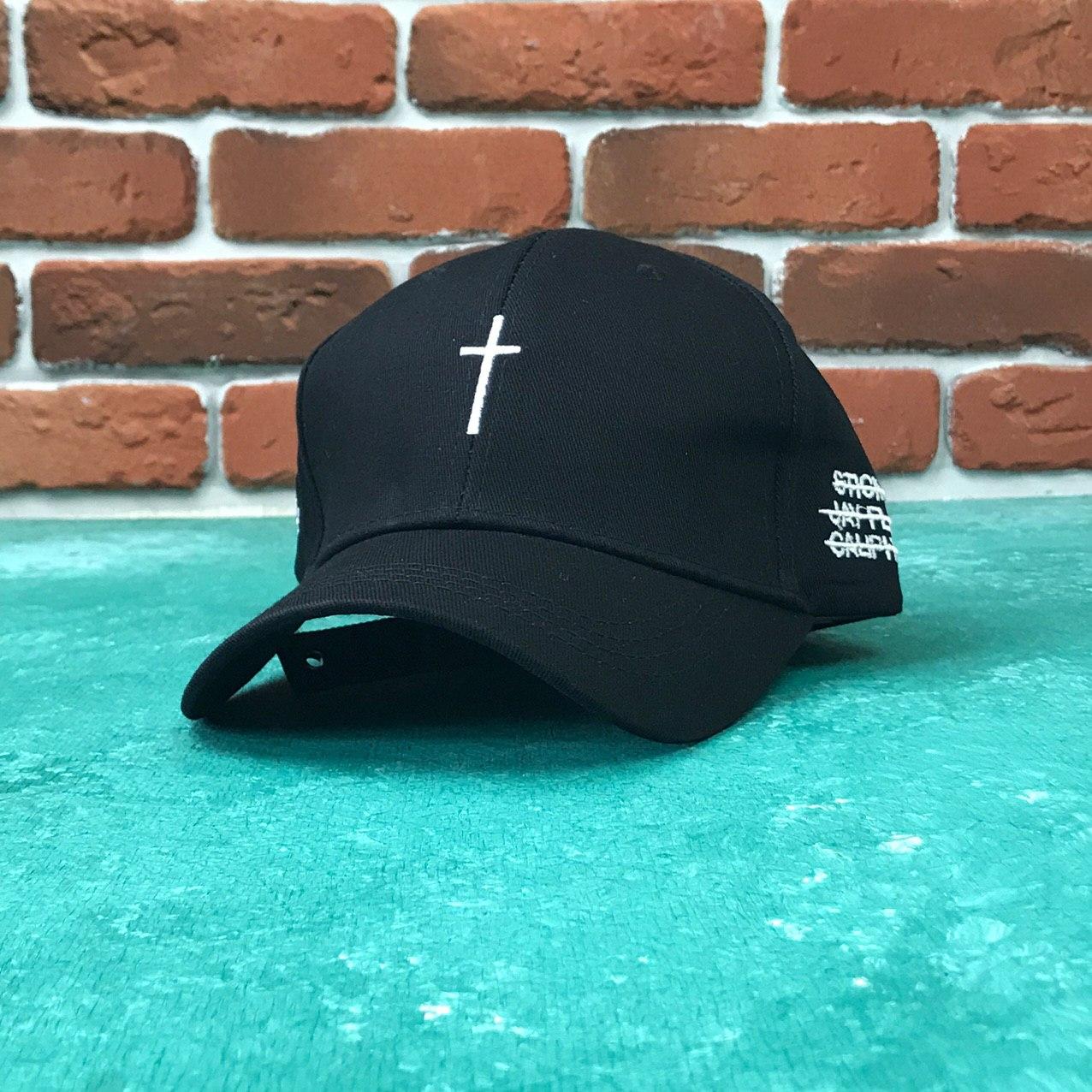 Кепка Бейсболка Чоловіча Жіноча City-A Cross з Хрестом Чорна