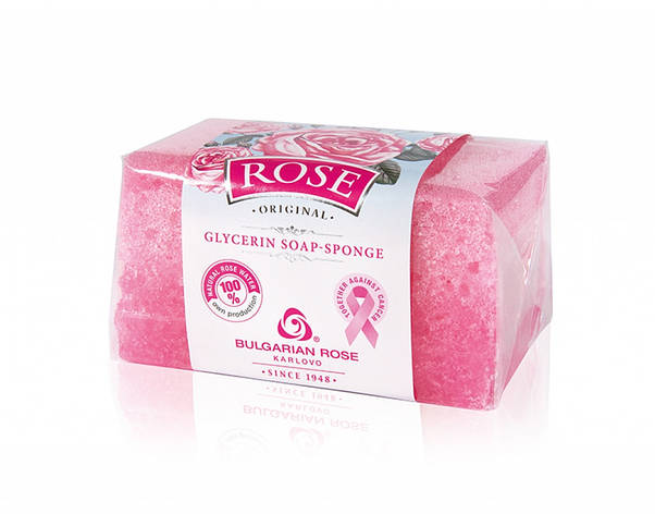 Гліцеринове мило-губка Rose Original від Bulgarian Rose 70 гр, фото 1