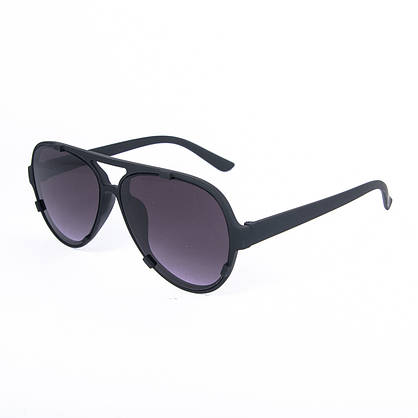 Сонцезахисні окуляри унісекс - чорні - 2-8614, фото 3