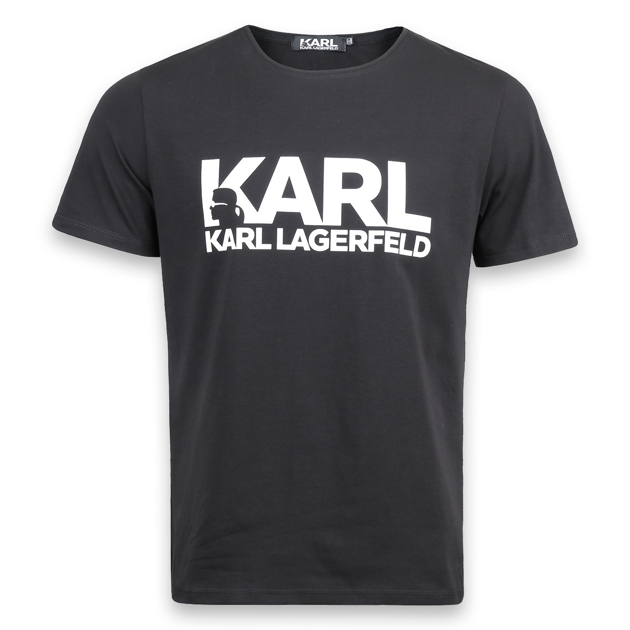 Футболка чоловіча чорна KARL LAGERFELD з принтом No1 Ф-10 BLK XL (Р) 20-838-020, фото 1