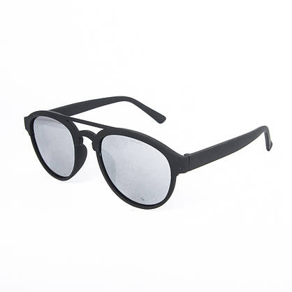 Сонцезахисні окуляри унісекс - чорні дзеркальні -2-8624, фото 3