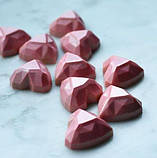 No 545 Серце грановане полікарбонатна форма для шоколаду 21 цукерок, фото 6