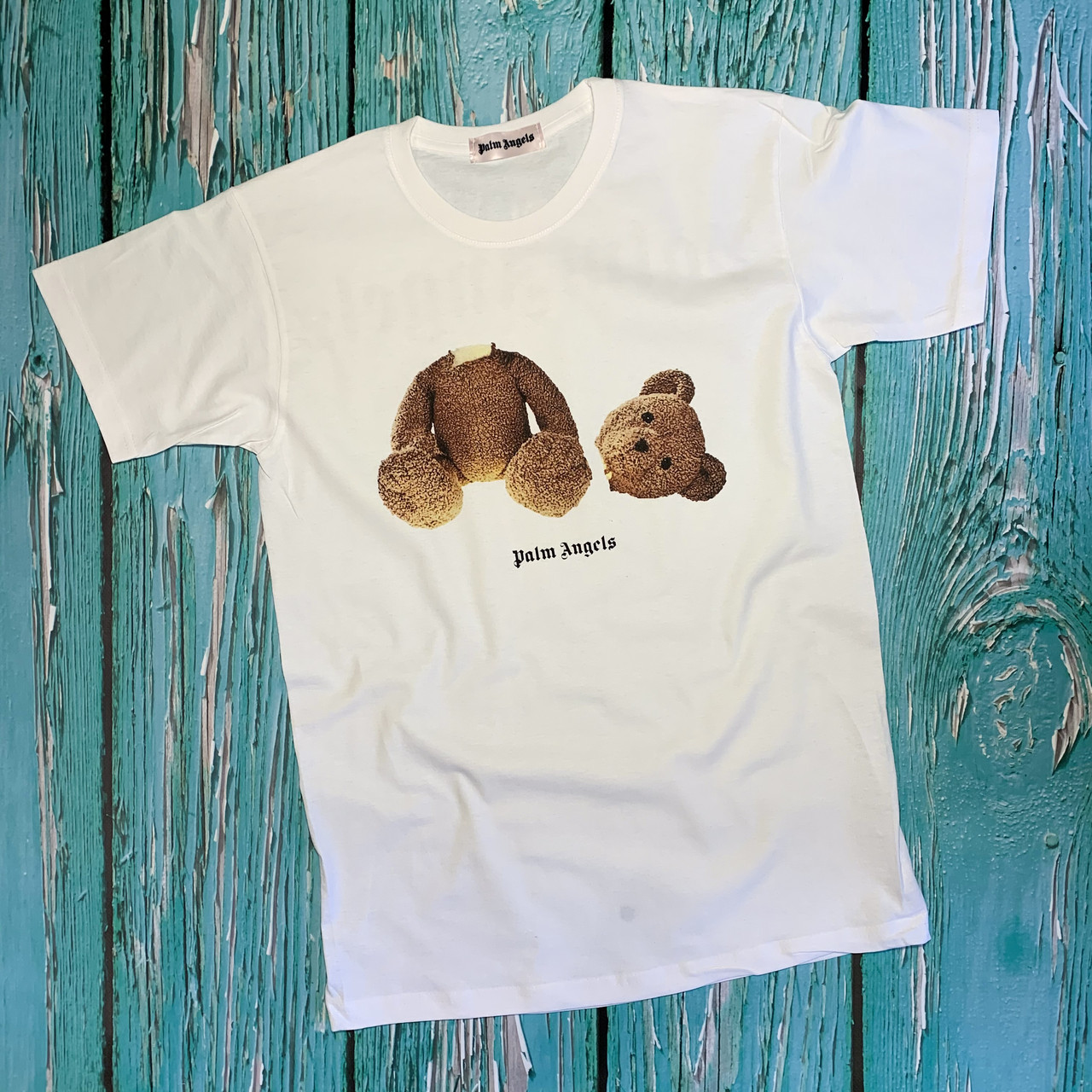 Футболка біла Palm Angels Kill Bear • Палм Анджелс футболка XS