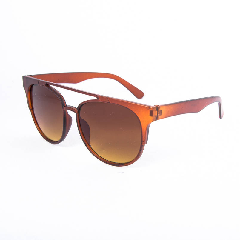 Сонцезахисні окуляри унісекс - коричневі - 2-15177, фото 3