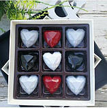 No 545 Серце грановане полікарбонатна форма для шоколаду 21 цукерок, фото 5