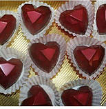 No 545 Серце грановане полікарбонатна форма для шоколаду 21 цукерок, фото 7