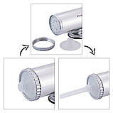 Шприц для ковбас Kamille з алюмінію з насадками KM-6501, фото 4