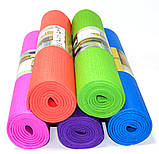 Килимок для фітнесу, йоги Yoga Mat (рр. 173см*61см*4мм), фото 10