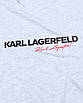 Футболка чоловіча бел меланж KARL LAGERFELD з принтом №2 Ф-10 WHTGRI S(Р) 20-836-020, фото 2