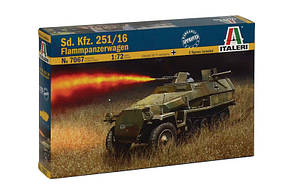 Sd. Kfz. 251/16 Flammpanzerwagen. Збірна модель у масштабі 1/72. ITALERI 7067