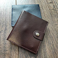 Тонкий шкіряний гаманець вертикального типу коричневого кольору ST Leather