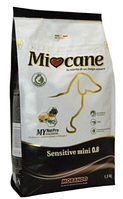 Сухий корм Morando MioCane (Морандо Миокане) Sensitive Mini для дорослих собак дрібних порід з лососем, 1,5 кг