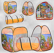 Намет дитячий з тунелем Bambi Зоопарк