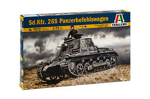Sd. Kfz..265 Panzerbefehlswagen. Збірна модель німецького танка в масштабі 1/72. ITALERI 7072