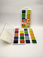 Фарби акварельні Гамма 20 кольорів пластикова коробка, без пензля