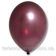 Повітряні кулі сливовий металік, надувні кульки 30 см 12" BelBal Бельгія набір 5 шт