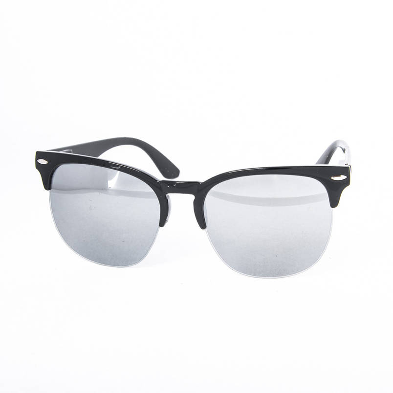 Сонцезахисні окуляри унісекс - чорні дзеркальні -2-21155, фото 1