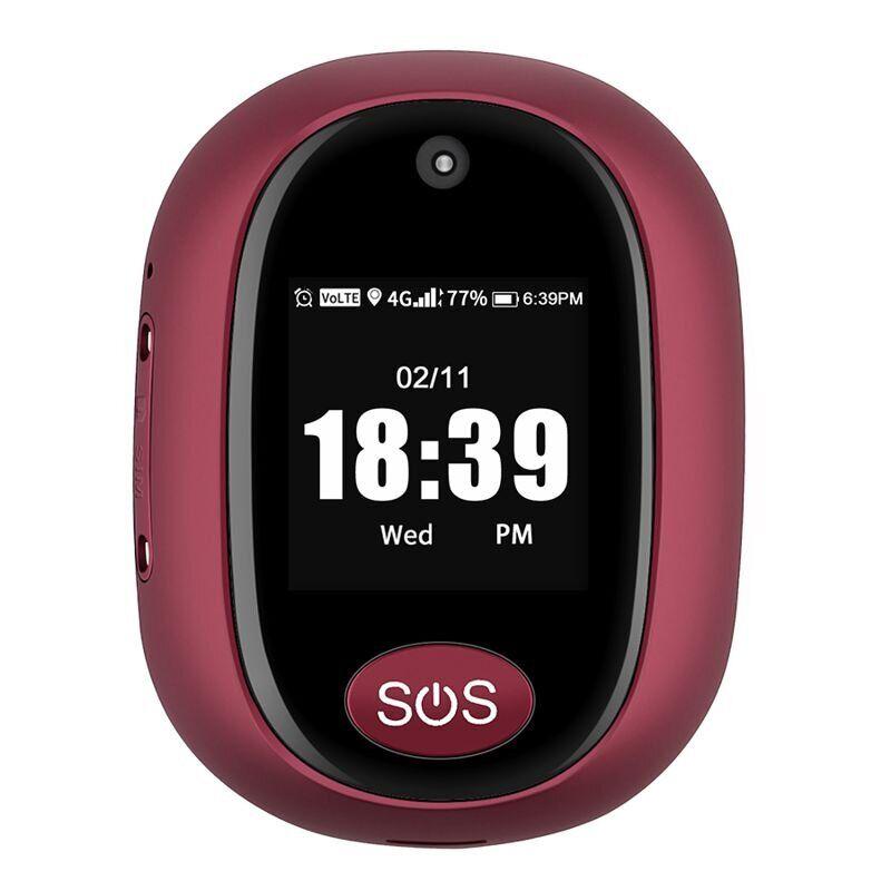 GPS трекер брелок 4G для дітей і літніх людей VJOYCAR RF-V45, камера, LCD, кнопка SOS, аудіо дзвінок, крокомір
