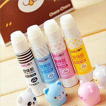 Клей-олівець Deli 6366 9g Звірятка PVР, фото 4