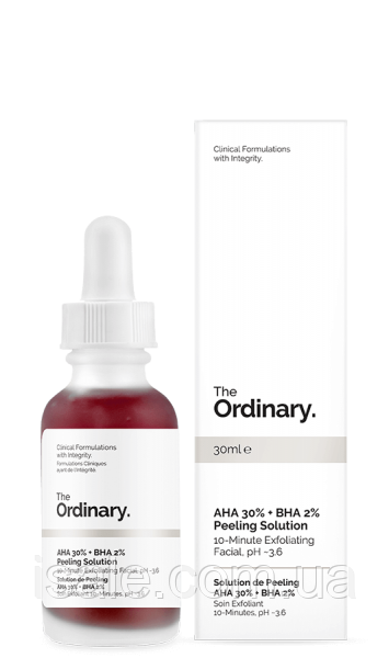 The Ordinary - AHA 30% + BHA 2% Peeling Solution - Кислотный Пилинг для ...