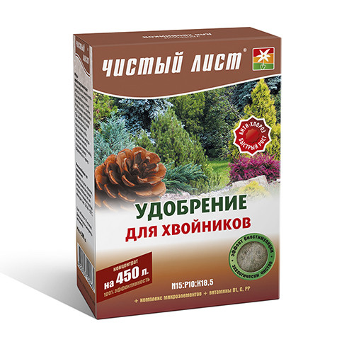 Добриво кристалічне для хвойників Чистий Лист 300 г, фото 1
