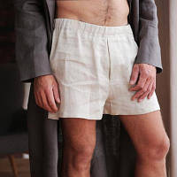 Набір із 3 шт чоловічих боксерів, сімейки зі 100% натурального льону 40-74+ батал, великий розмір