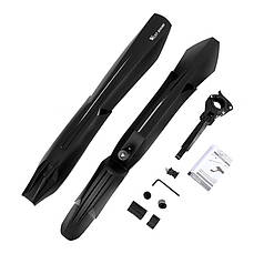 Крило велосипедне West Biking 0714020 Black переднє та заднє бризковик для велосипеда