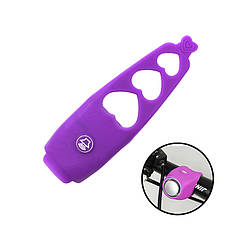 Дзвінок електронний велосипедний West Biking 0706041 Violet універсальний гучний сигнал для велосипеда гудок