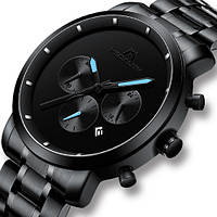 Чоловічі годинники Megalith 8021M Black-Light Blue