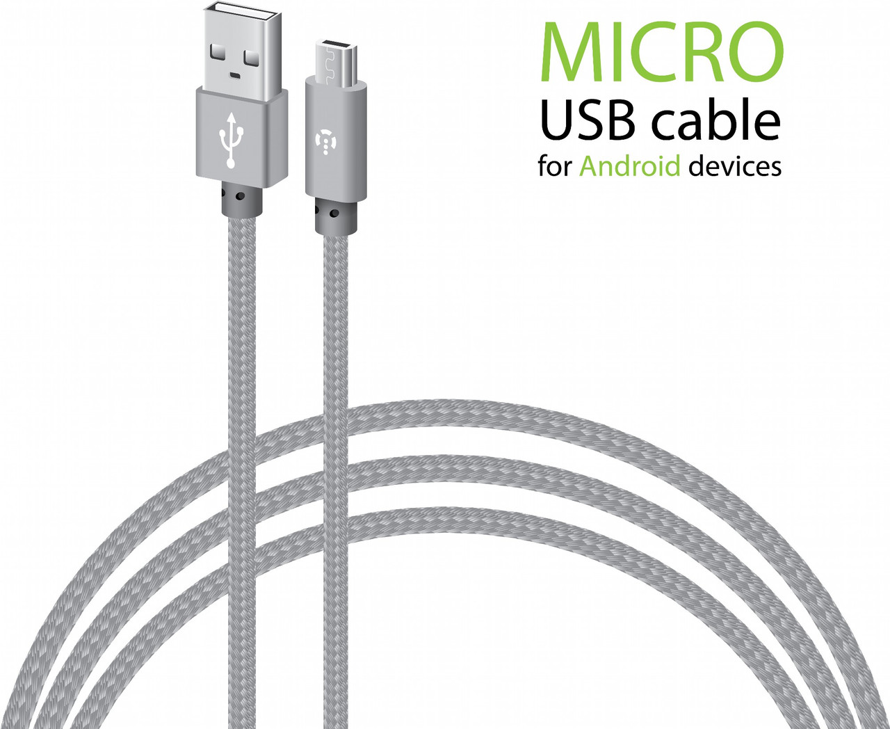 Кабель USB - Micro USB метал