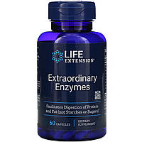 Пищеварительные ферменты Life Extension "Extraordinary Enzymes" 200 мг (60 капсул)