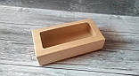 Коробка для макарун, зефіру, секлерів/макарс, зефіру, еклерів тістечок 200х100х50 мм. Крафт, фото 3