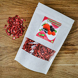 Сублімована Полуниця (клубника), шматочки. 25г