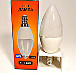 Світлодіодна лампа EGE LED 8w свічка ТС001, Е14, фото 3