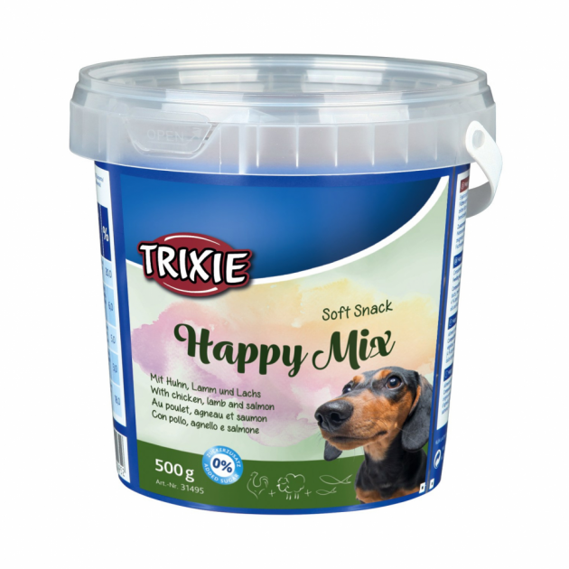 Ласощі для собак Trixie Soft Snack Happy Mix асорті 500 г,  Trixie, фото 1