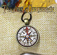 Кулон Пираты Карибского моря/Pirates of the Caribbean с компасом Джека