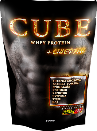 Протеїн Power Pro CUBE + синефрин 1 кг, фото 1