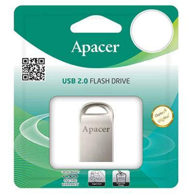 Флешка USB 2.0 16GB Apacer AH115 Silver (AP16GAH115S-1), фото 2