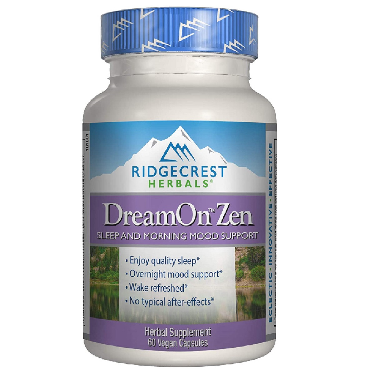 Природний Комплекс для Здорового Сну, DreamOn Zen, RidgeCrest Herbals, 60 капсул вегетаріанських