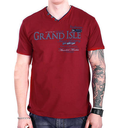 Футболка Mastiff Турция f1818/7 Красная M, фото 1