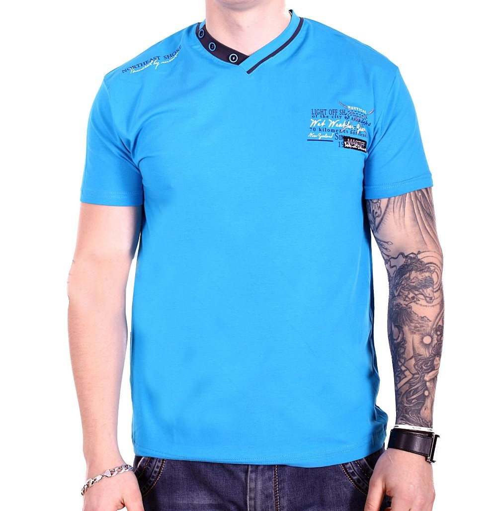 Футболка Mastiff f1918/2 Блакитна M