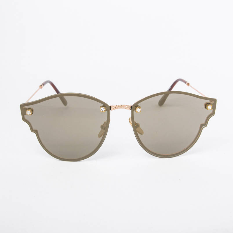 Жіночі сонцезахисні окуляри коричневі - 6012, фото 2