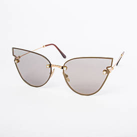 Жіночі сонцезахисні окуляри коричневі - 6013