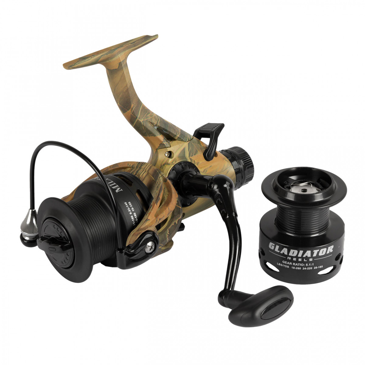 Котушка з бейтранером Gladiator Military Carp FR 5+1 6000