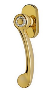 Ручка віконна Linea Cali Cosmic права золото поліроване (Італія), фото 1