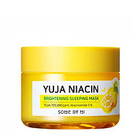 Освітлювальна нічна маска SOME BY MI Yuja Niacin Brightening Sleeping Mask 60 мл