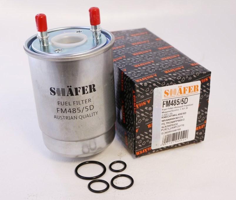 Фільтр паливний SHAFER FM485/5D (SCT ST6136) Renault Fluence/Megane/Scenic 1.5/1.9/2.0dCi 09-